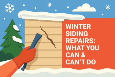 What You Can and Can’t Do for Winter Siding Repairs in Ottawa