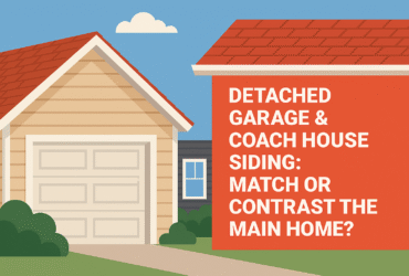 Detached Garage & Coach House Siding: Match or Contrast the Main Home?