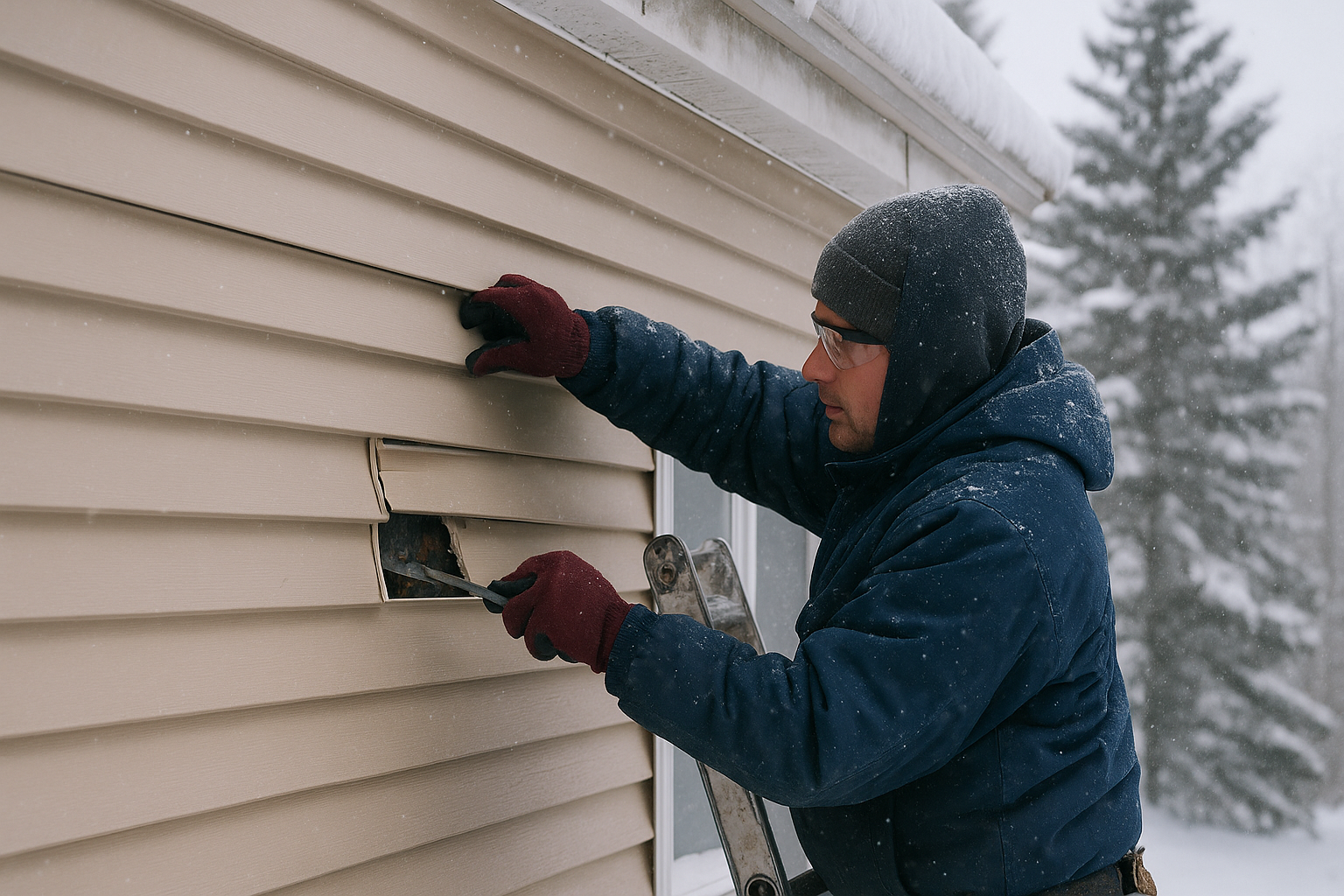 Winter Siding Repair in Ottawa