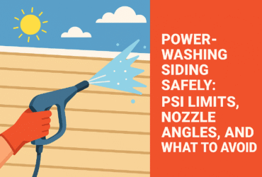 Power-Washing Siding Safely