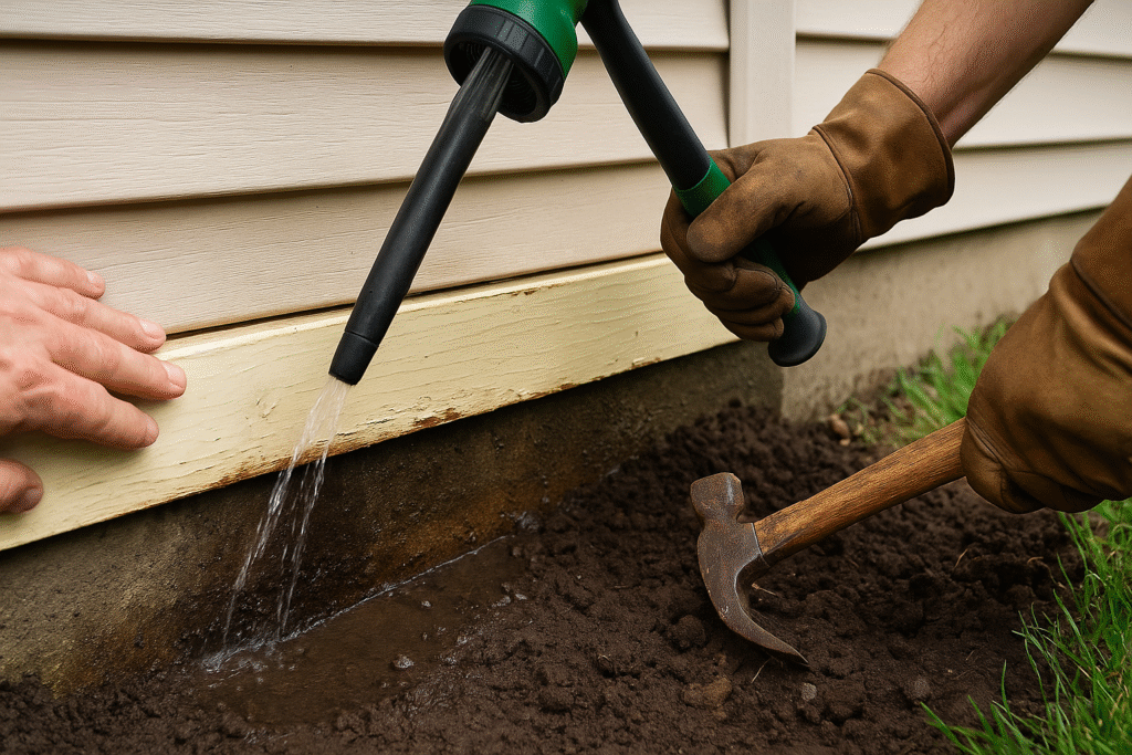 Grade Clearance and Splashback Prevention Near Siding