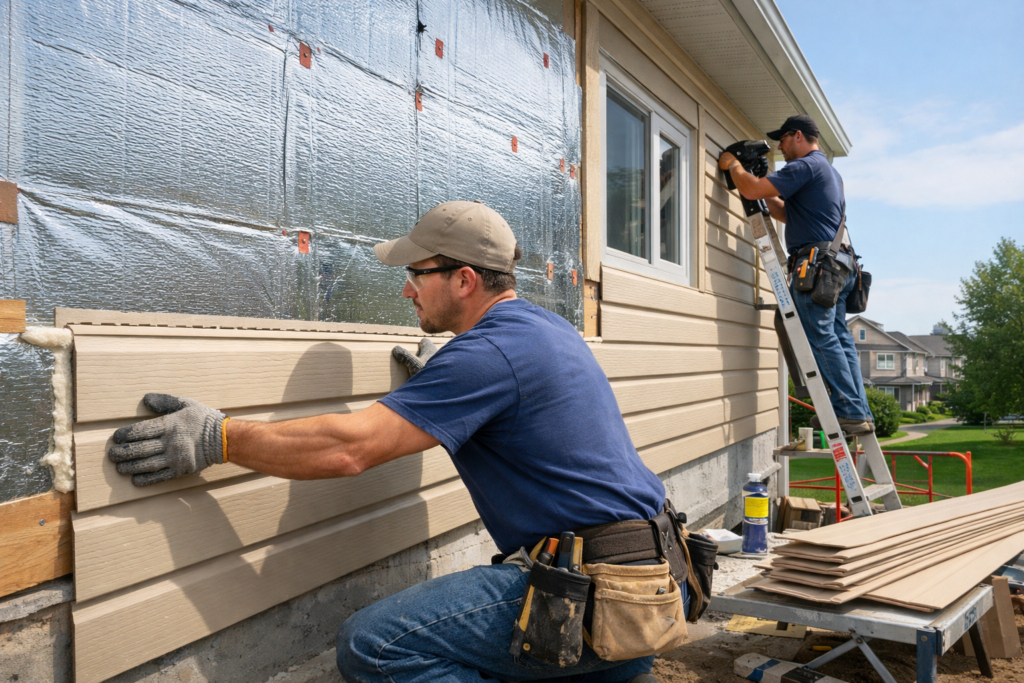 Insulated Siding Installation in Kanata