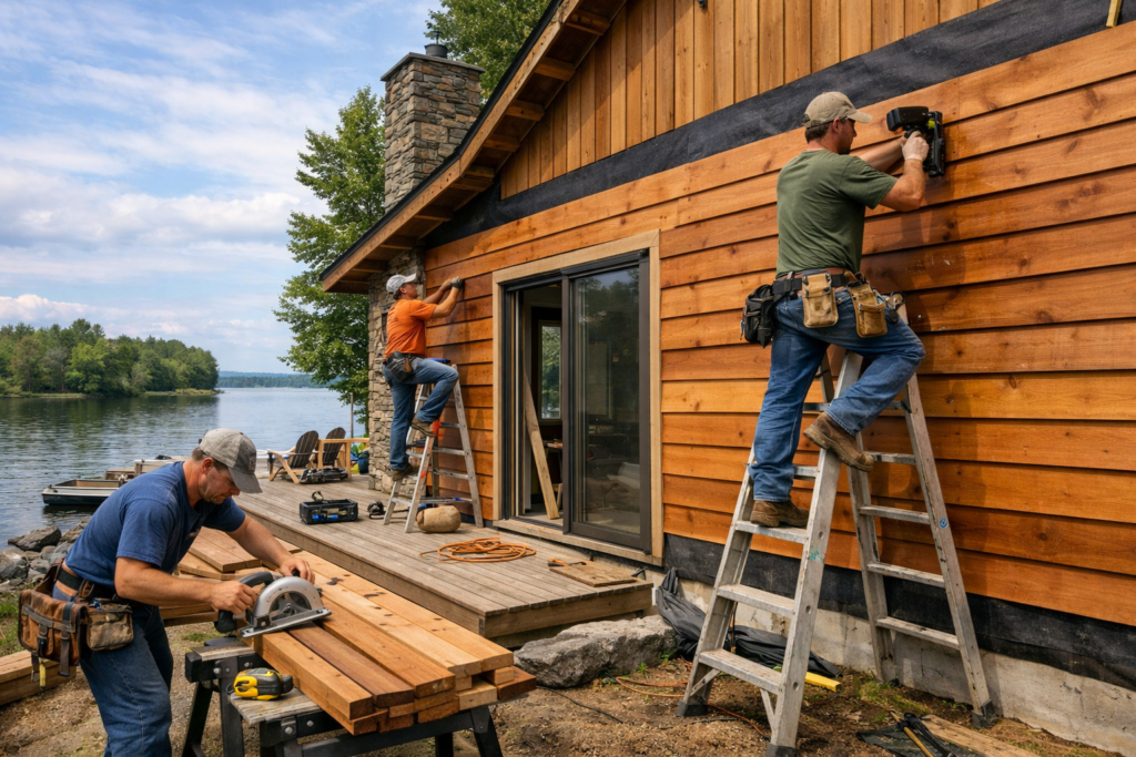 Cedar Siding Installation in Constance Bay