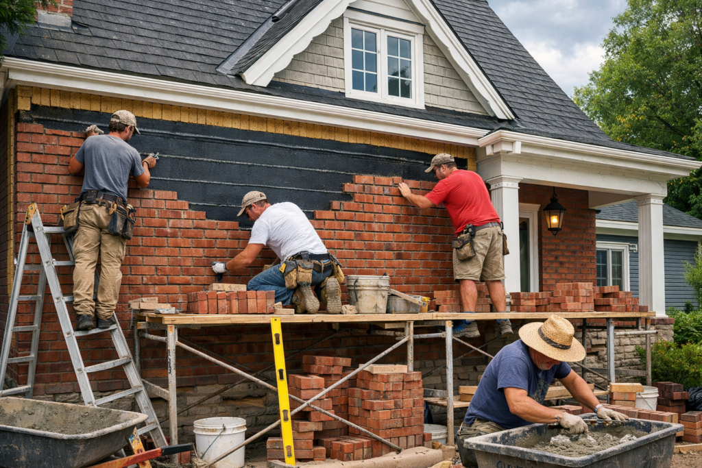 Brick Veneer Siding in Old Ottawa South