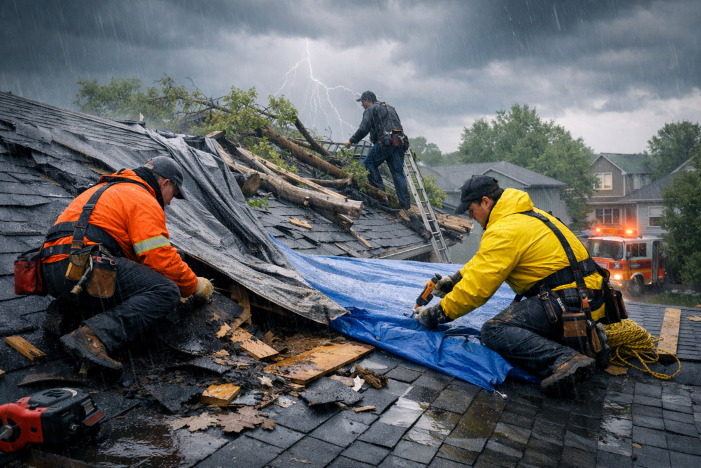 Emergency Storm Damage Roofing in Barrhaven