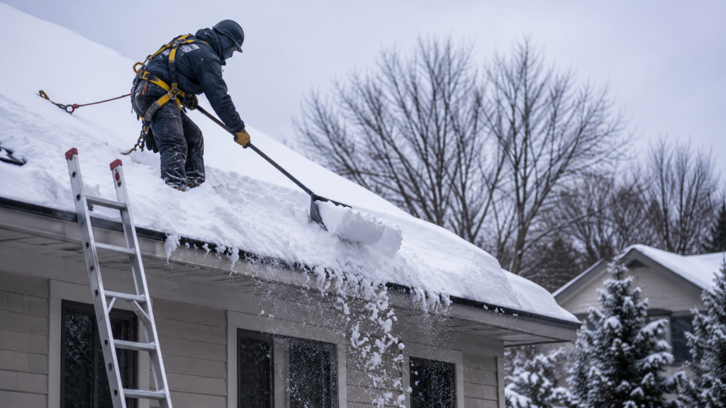 Winter Roof Snow Removal in Gatineau