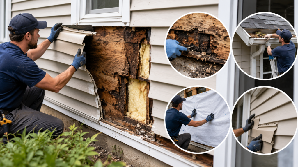 Addressing Water Damage from Siding in Kanata